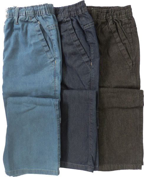 calça jeans com elastico na cintura masculina